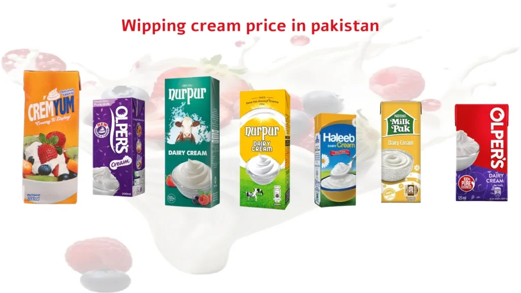 today Whipping Cream Price in Pakistan
